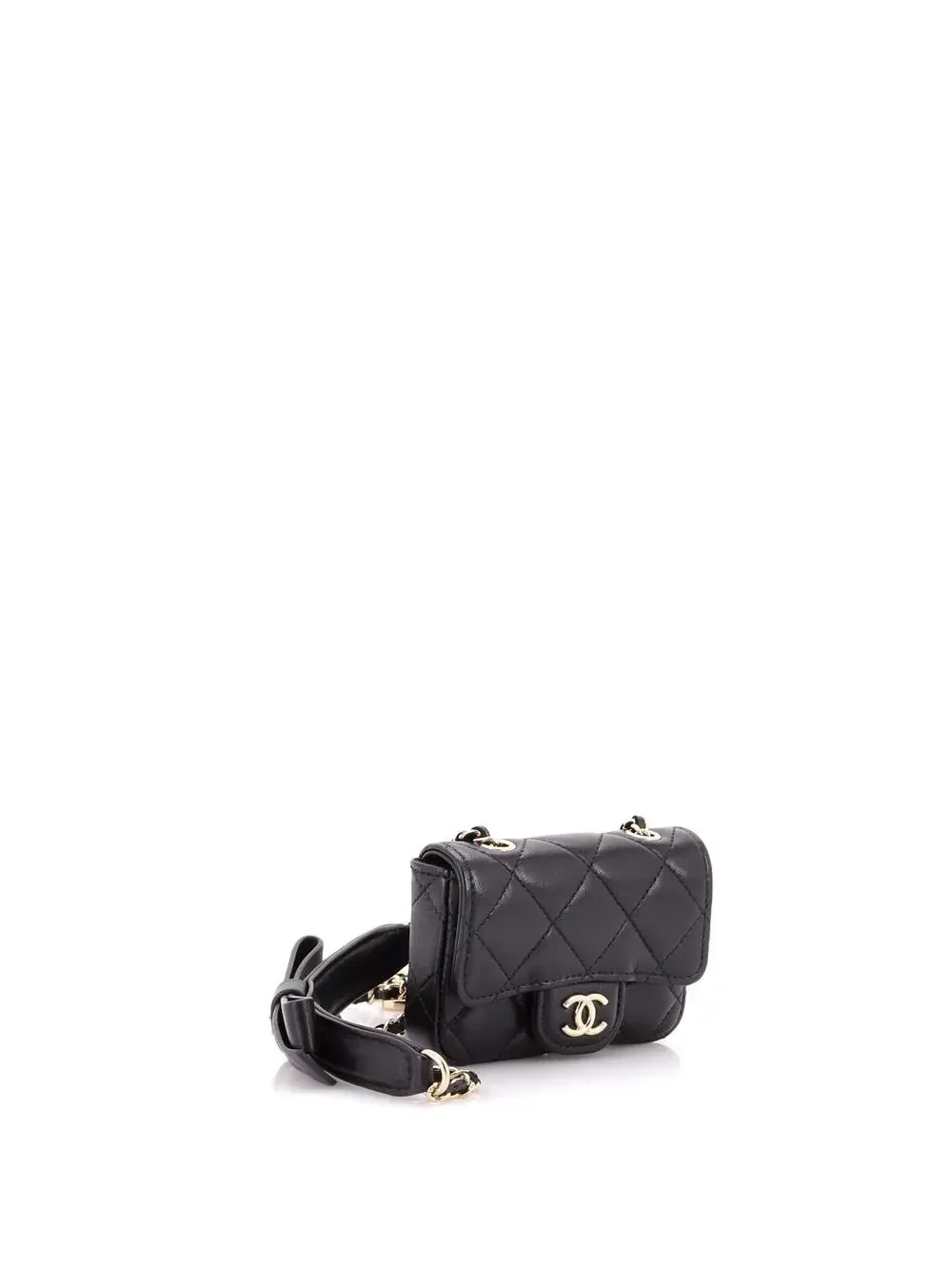 Chanel Bow Strap Card Holder On Chain #342826C22B